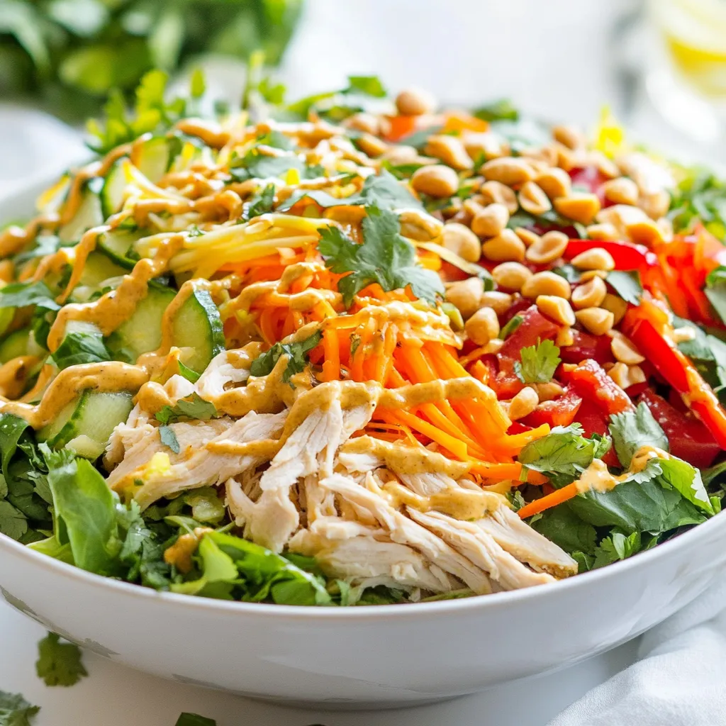 Thai Peanut Chicken Salad Perfectly Fresh Delight