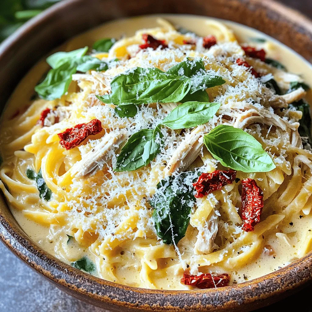 Slow Cooker Tuscan Chicken Pasta Rich and Creamy Delight