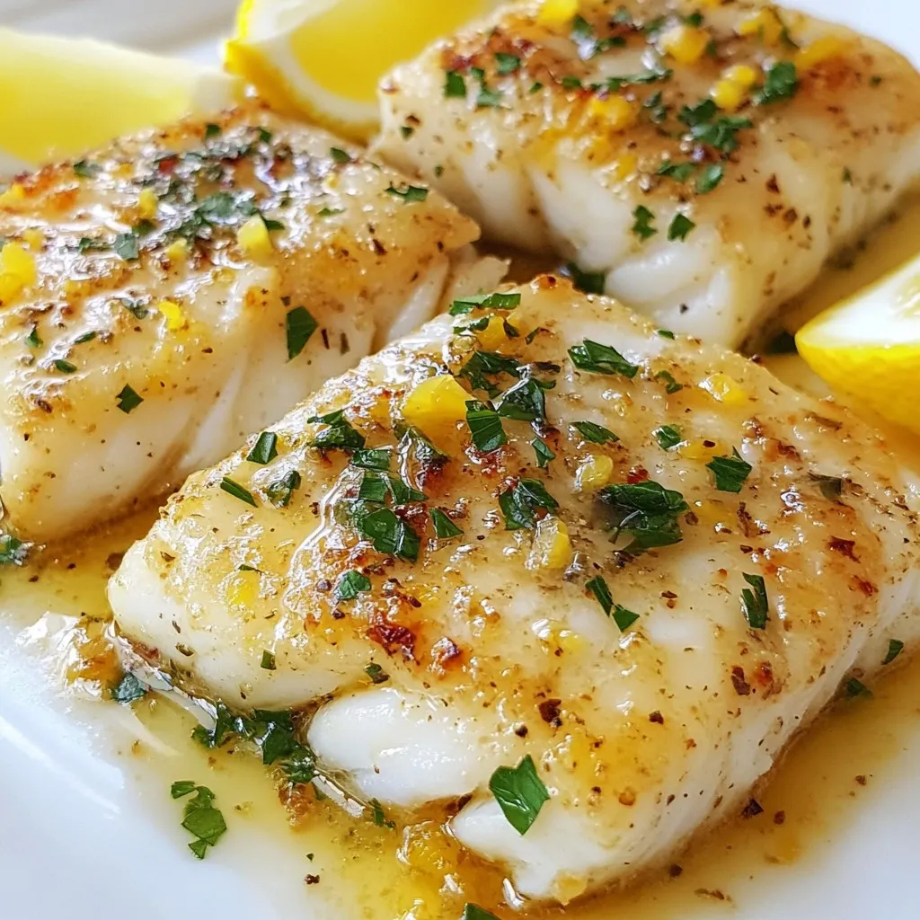 Garlic Lemon Butter Cod Tasty and Simple Dinner