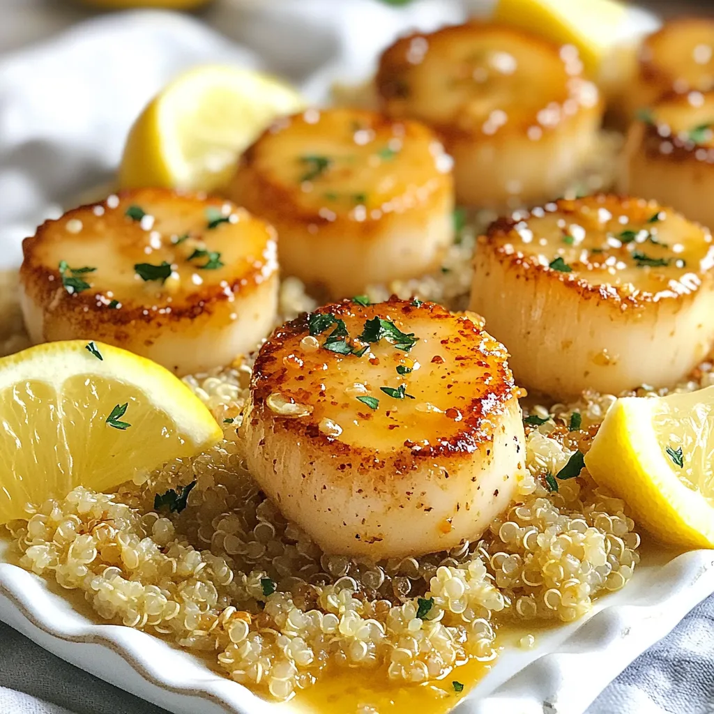 Lemon Butter Garlic Scallops Quick and Tasty Meal