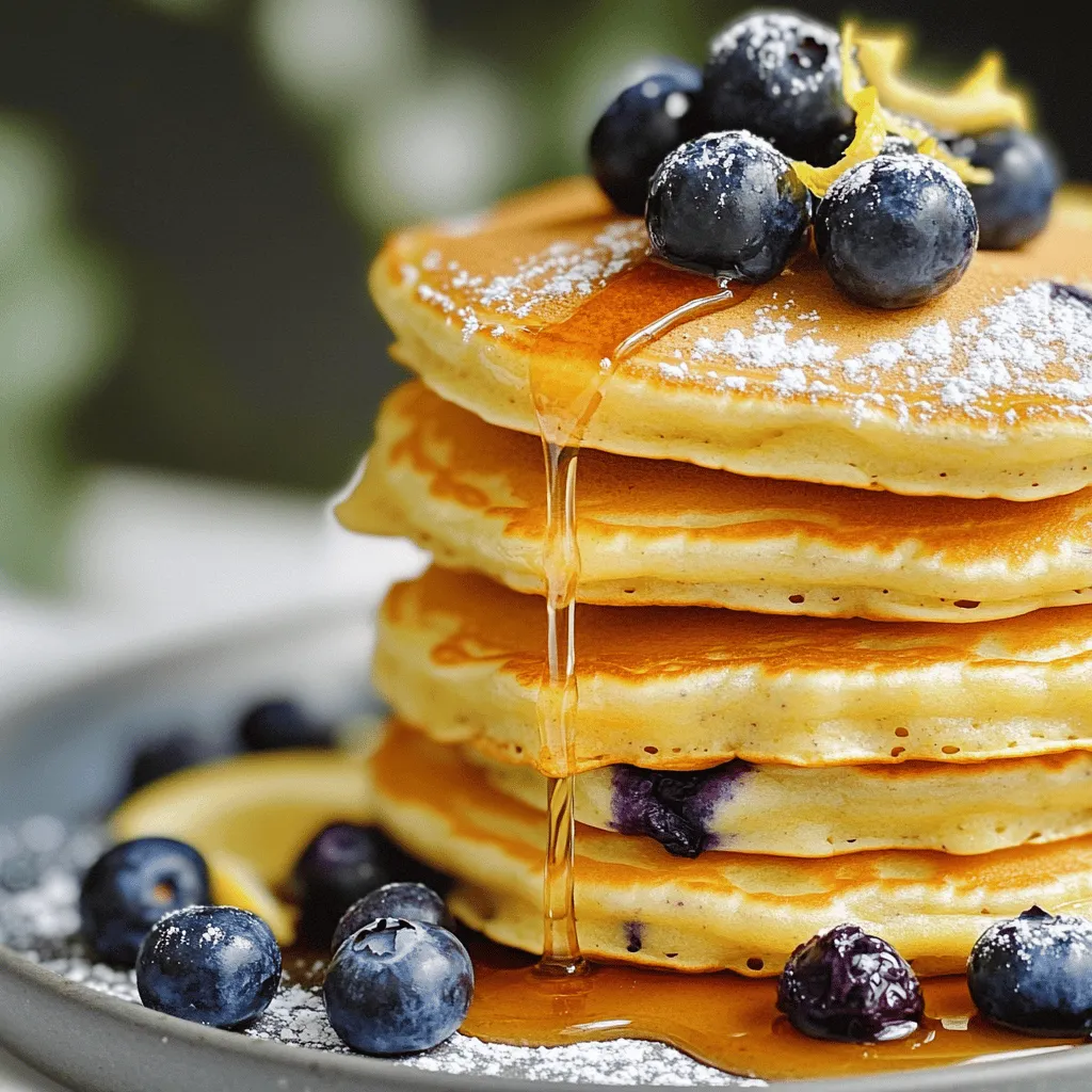 Lemon Blueberry Ricotta Pancakes Fresh and Fluffy Treat