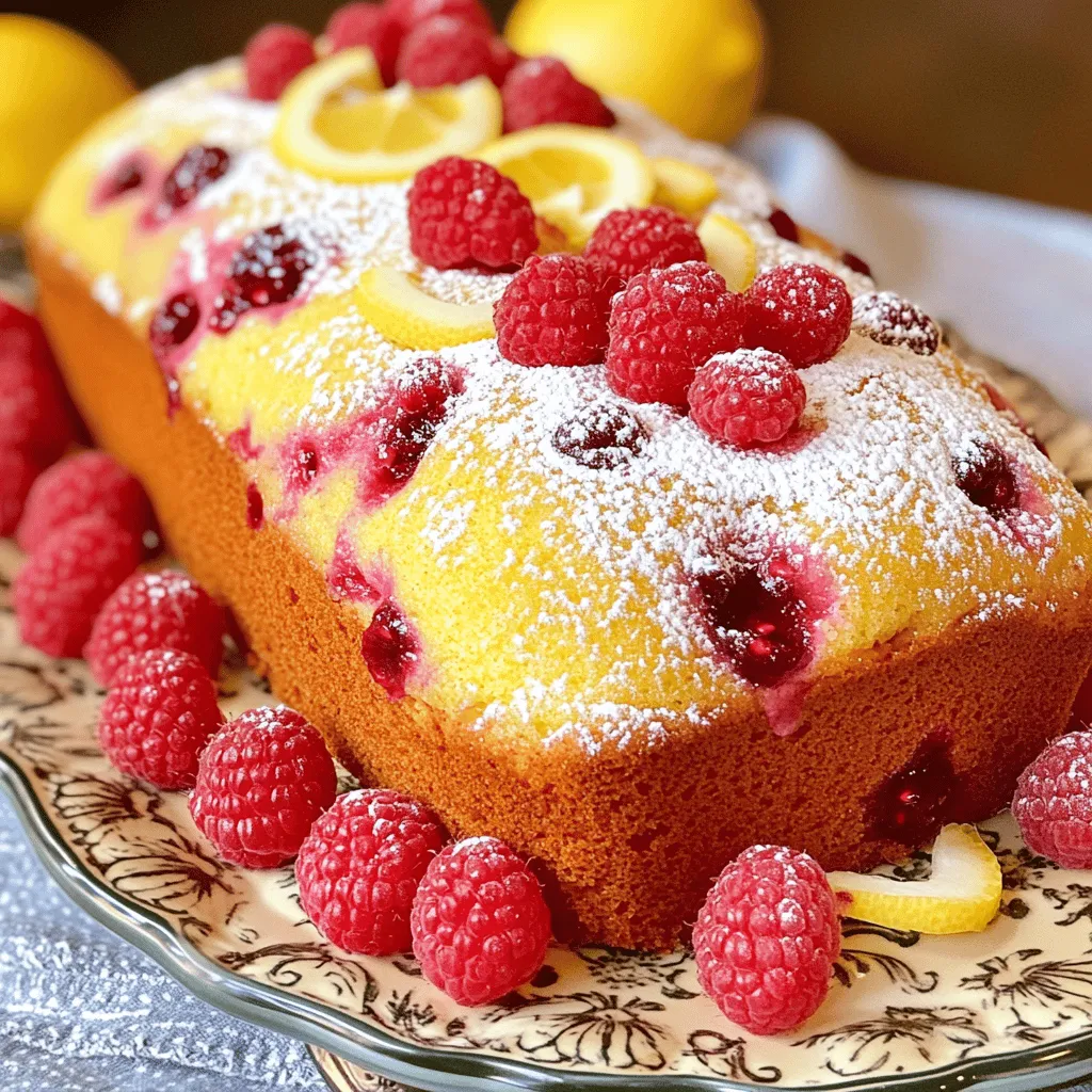 Lemon Raspberry Yogurt Cake Delightful and Moist Treat