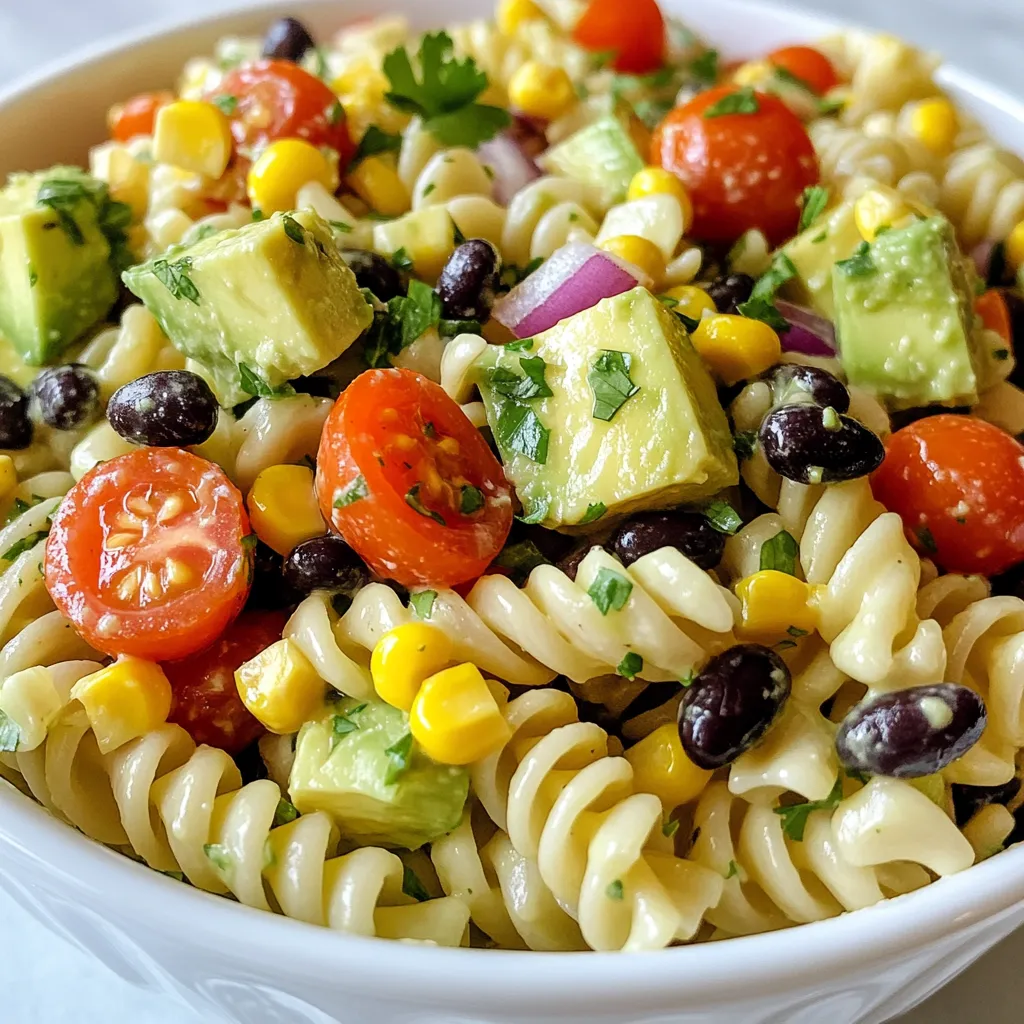 Avocado Ranch Pasta Salad Fresh and Flavorful Dish
