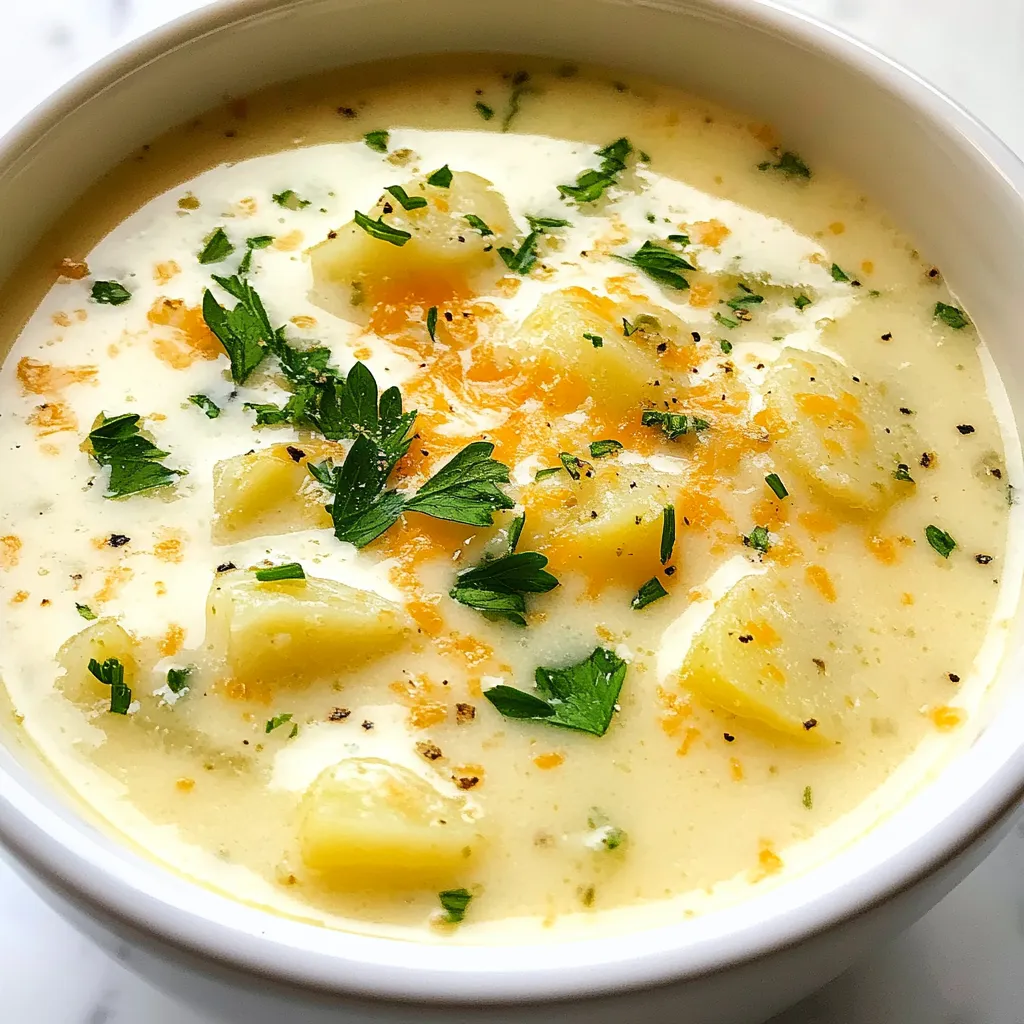 Creamy Garlic Parmesan Soup Rich and Flavorful Bowl