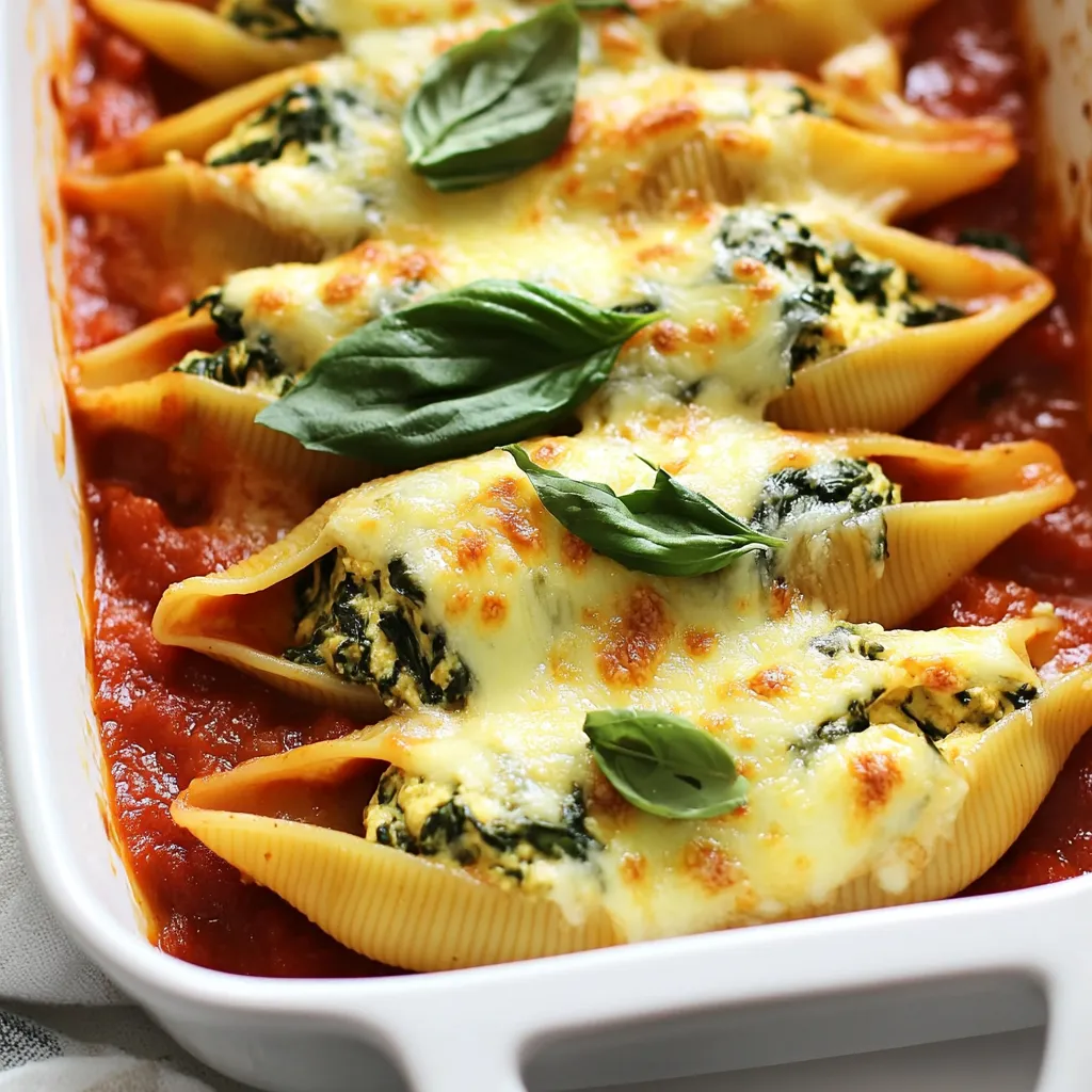 Creamy Spinach Ricotta Stuffed Shells Delight