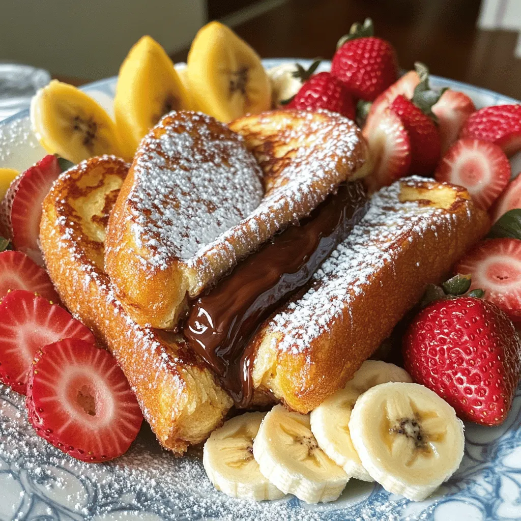 Nutella Stuffed French Toast Delightful Breakfast Treat