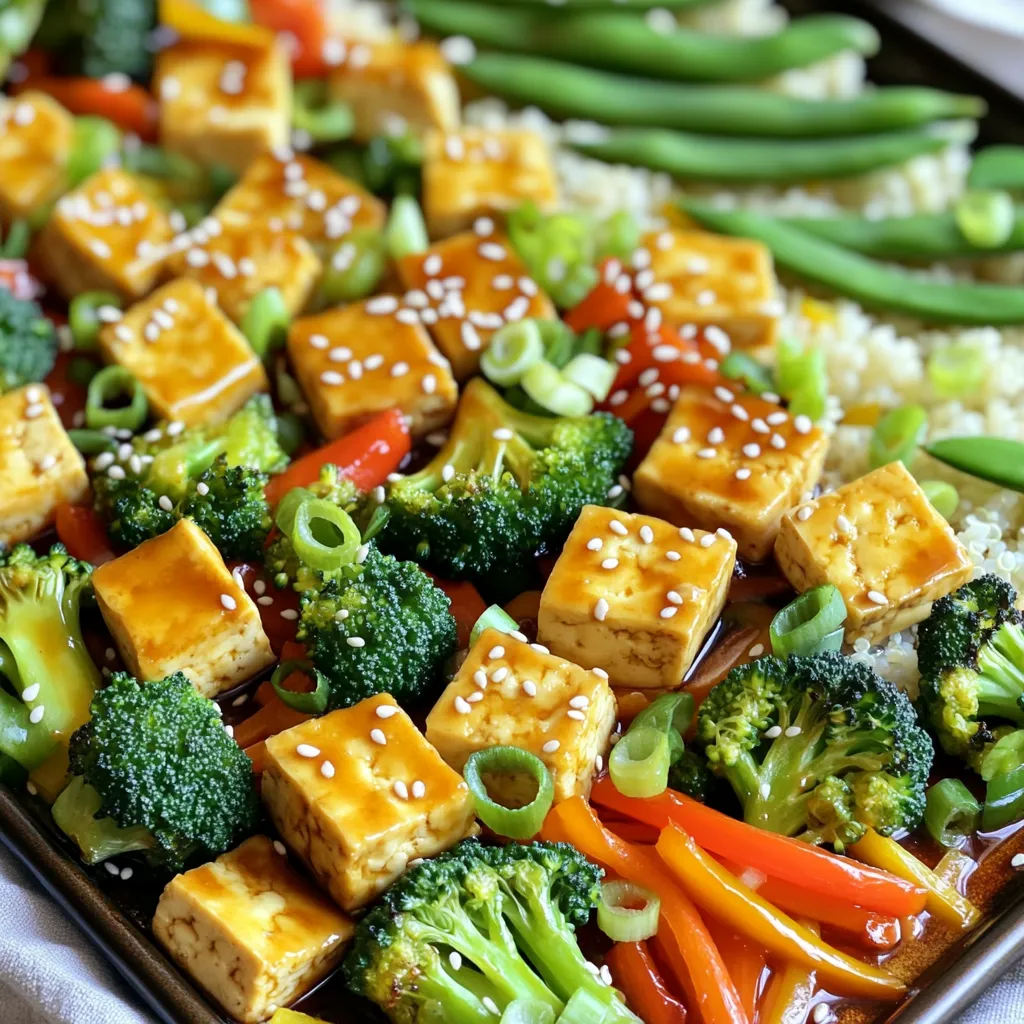 Sheet-Pan Teriyaki Tofu and Veggies Flavorful Dish