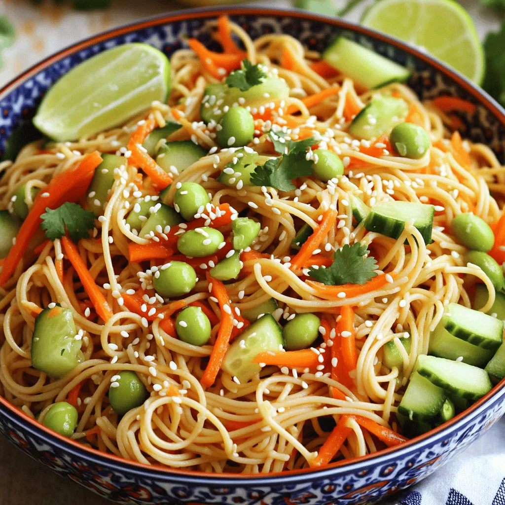 Savory Sesame Noodle Salad Fresh and Flavorful Dish