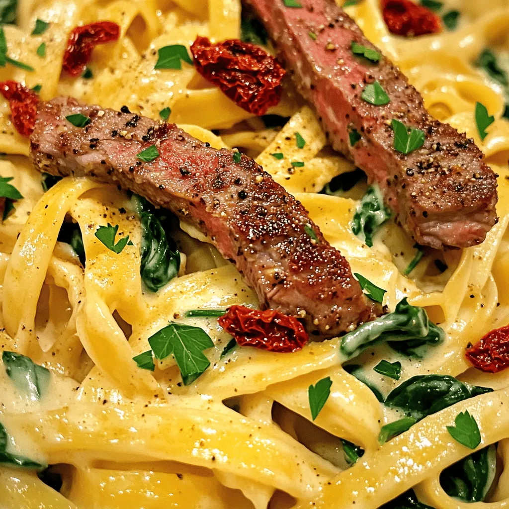 Creamy Cajun Steak Alfredo Flavorful Dinner Delight