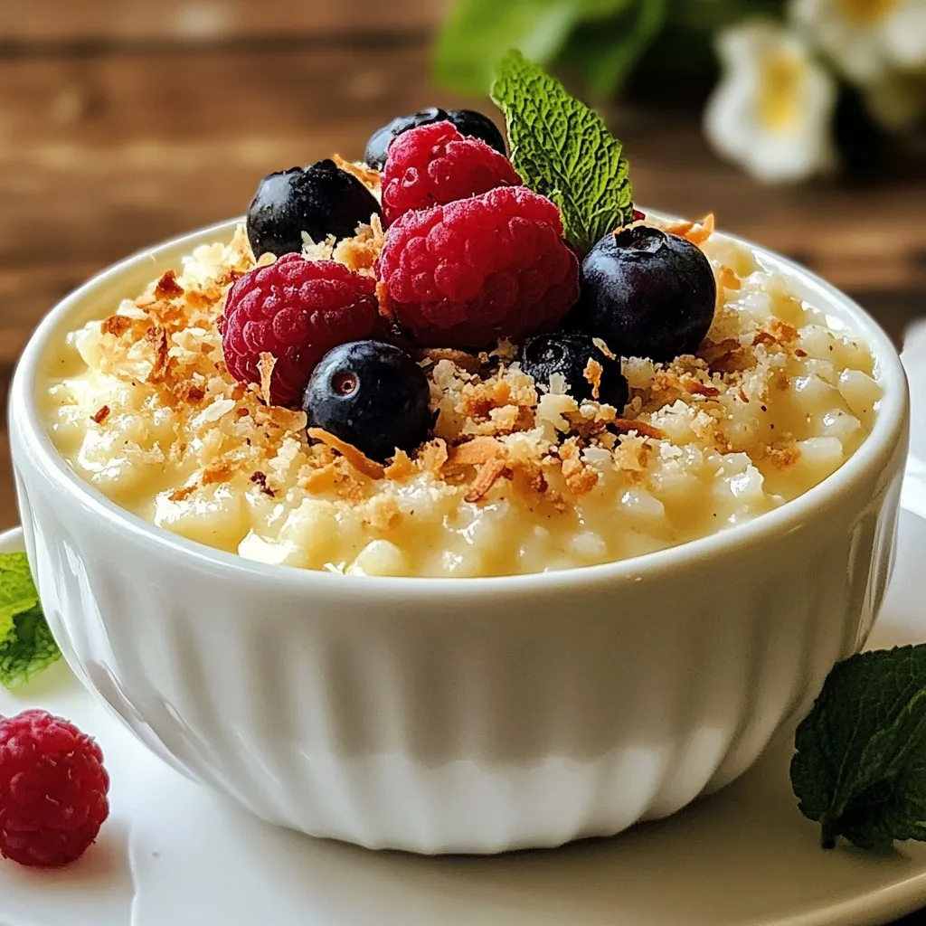 Vanilla Bean Rice Pudding Comforting Dessert Delight