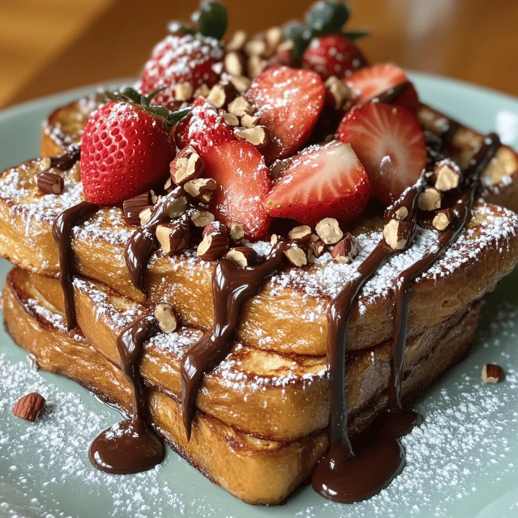 Chocolate Hazelnut French Toast Delightful Breakfast Dish