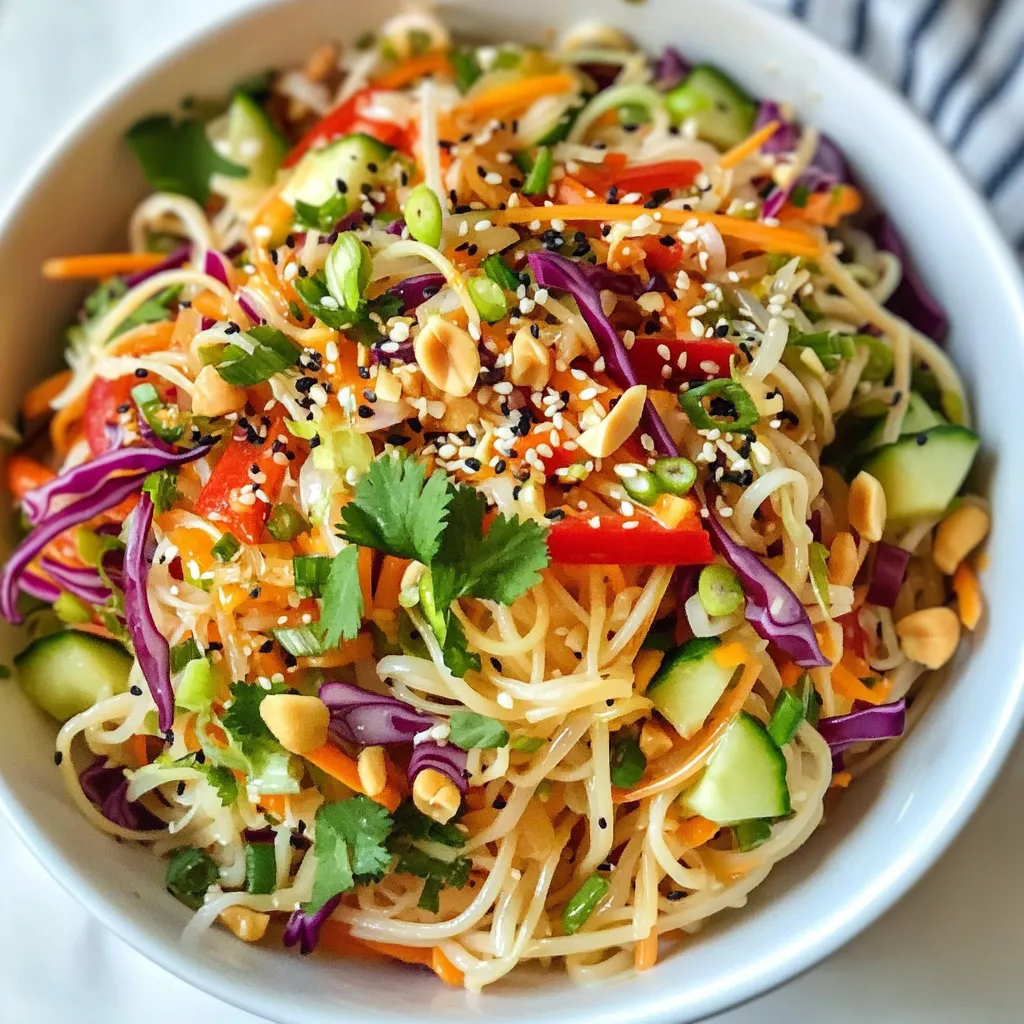 Savory Sesame Peanut Noodle Salad Recipe Delight