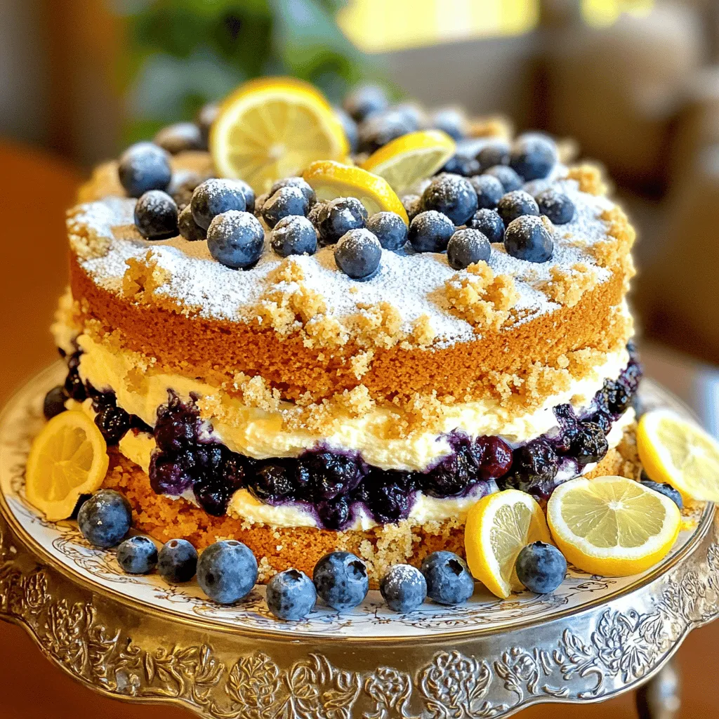 Lemon Blueberry Crumb Cake Delightful and Easy Recipe