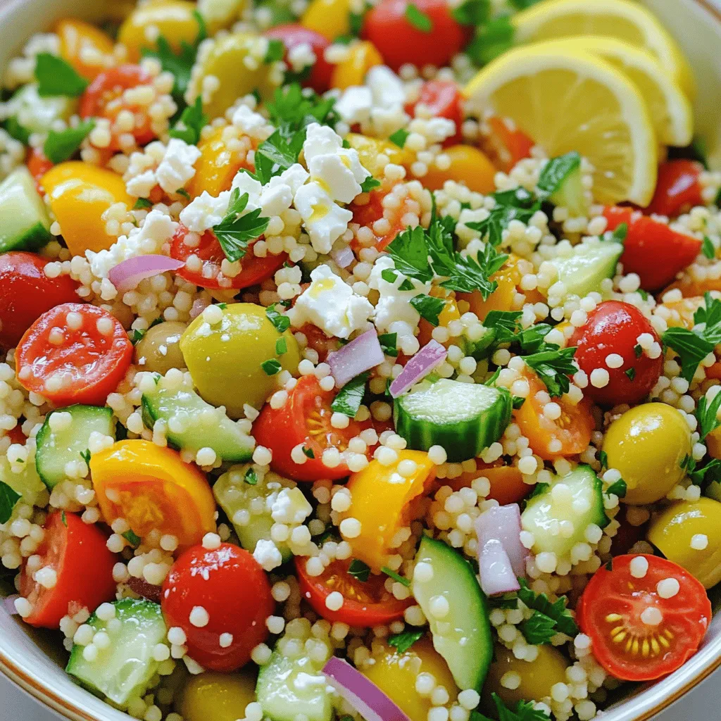Mediterranean Couscous Salad Fresh and Flavorful Dish