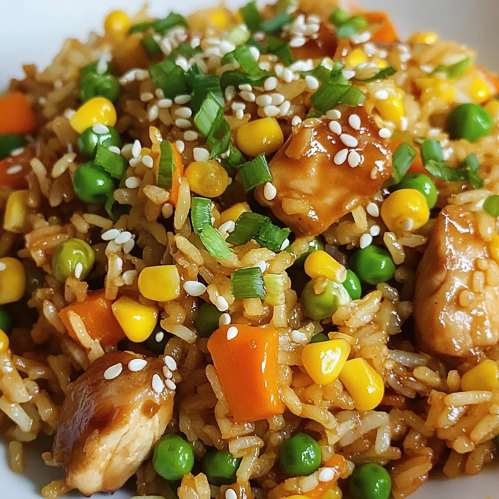 Teriyaki Chicken Fried Rice Tasty Meal Idea