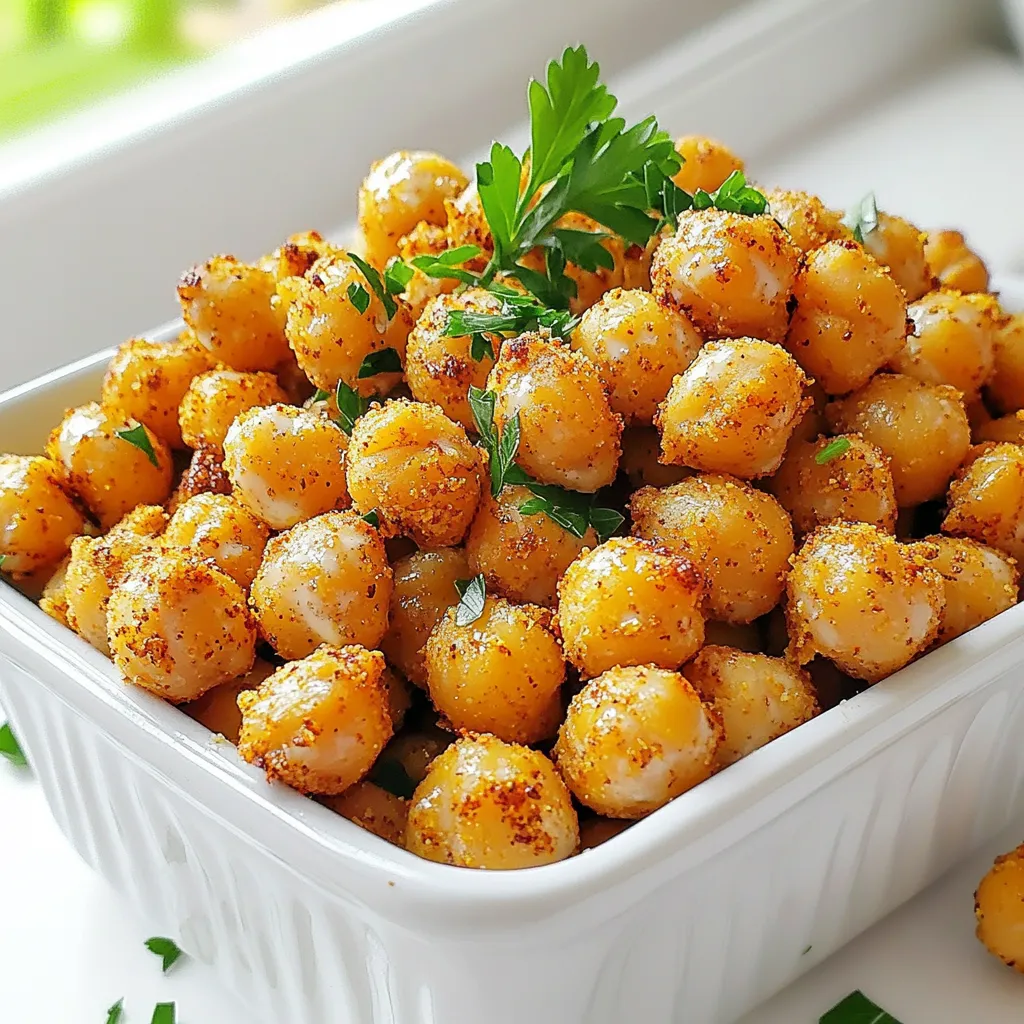 Ranch Roasted Chickpeas Crispy and Flavorful Snack