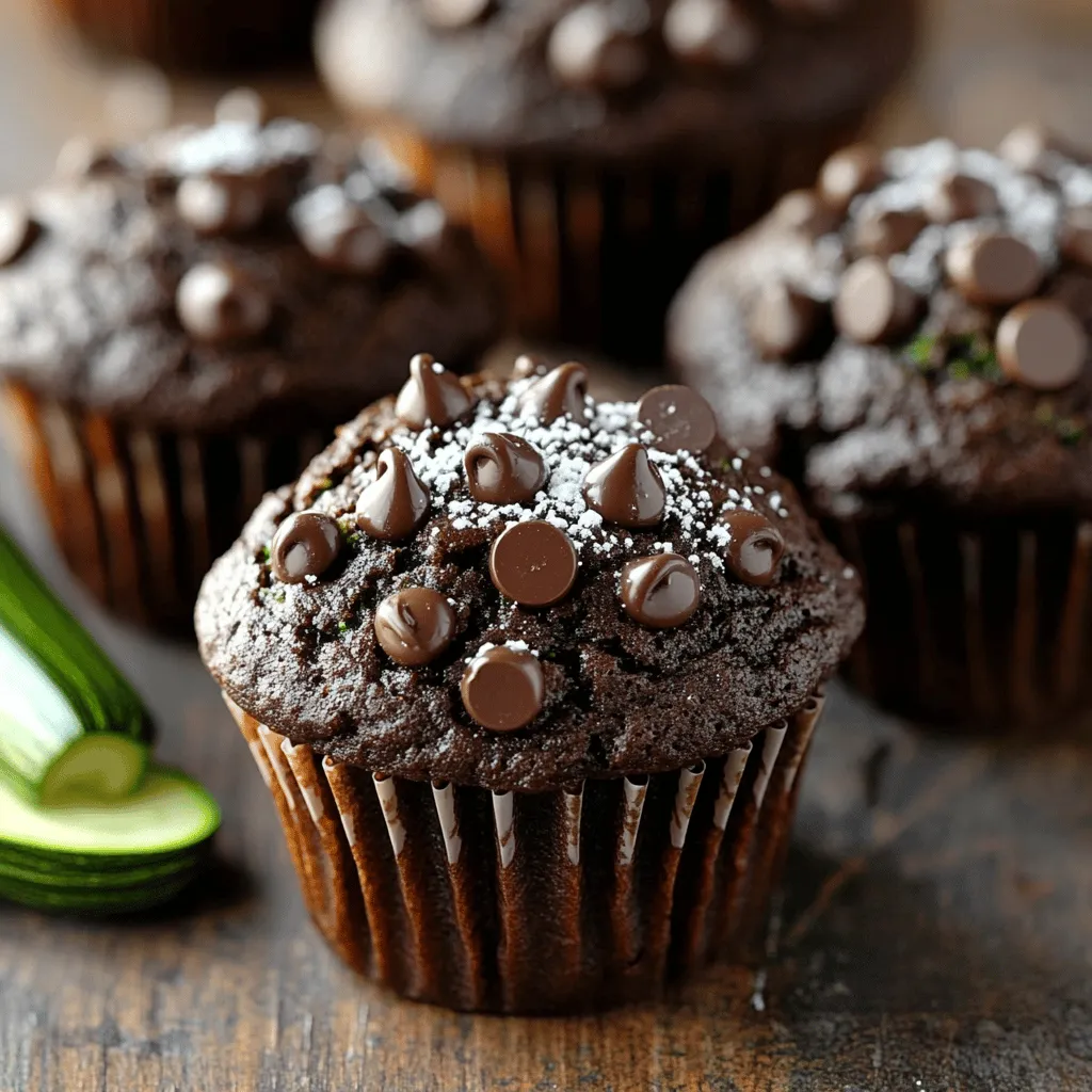 Double Chocolate Zucchini Muffins Irresistible Treat