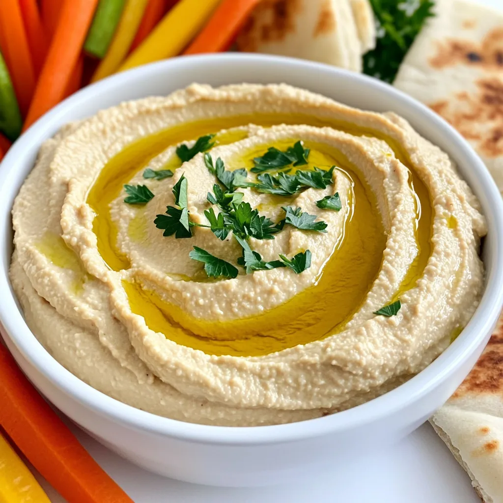 Creamy Roasted Garlic Hummus Easy and Flavorful Dip