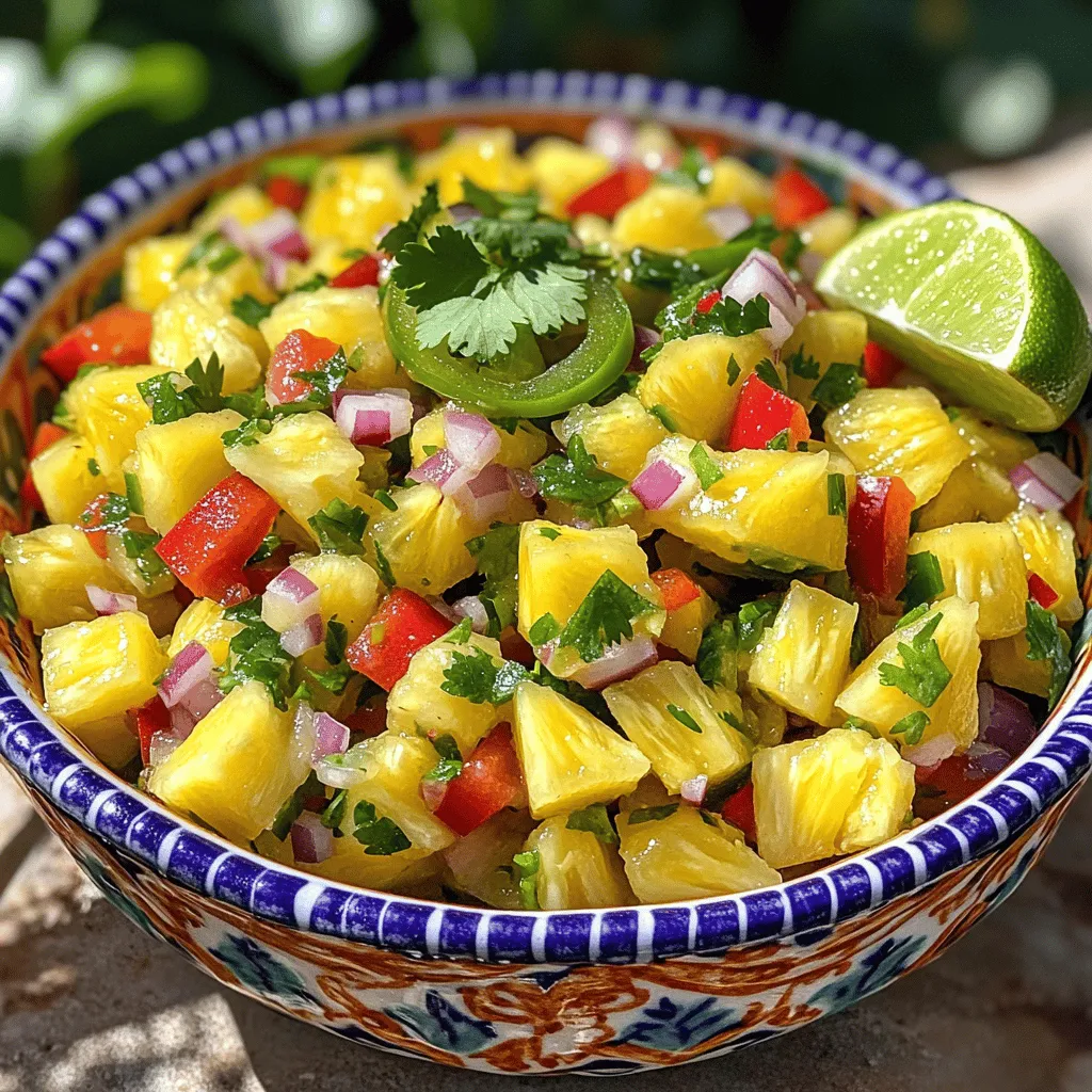 Fresh Pineapple Salsa Vibrant and Flavorful Delight