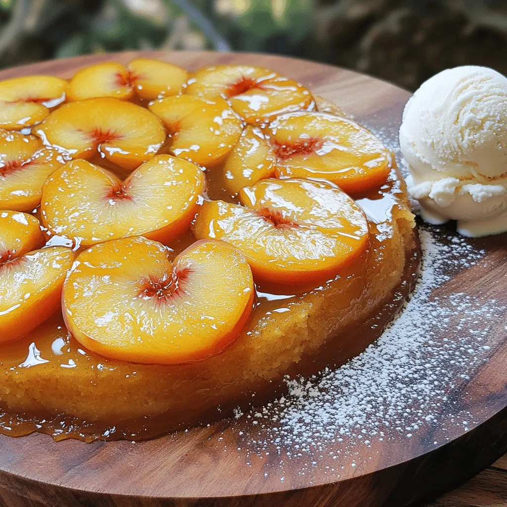 Peach Upside Down Cake Irresistible Dessert Recipe
