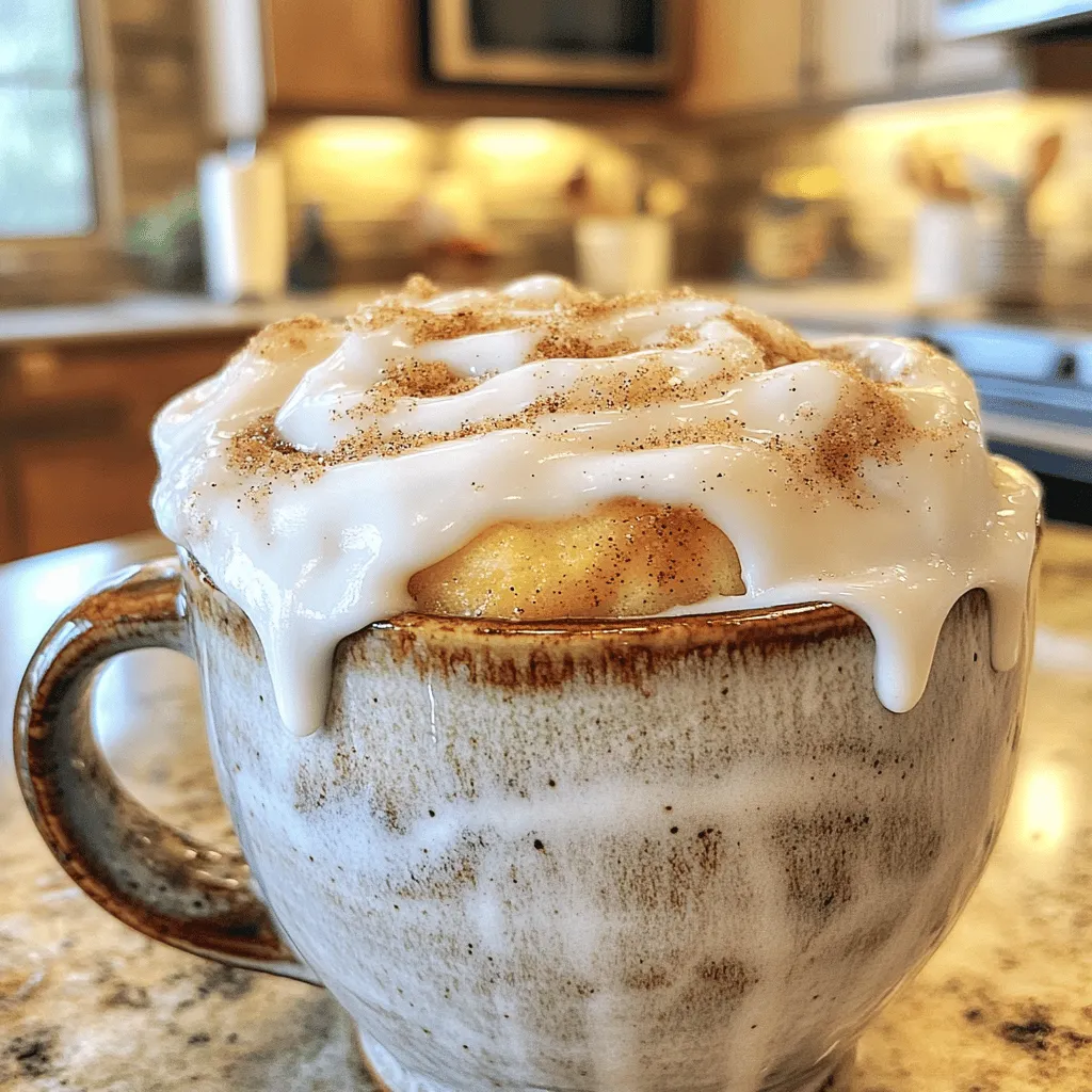 Cinnamon Roll Mug Cake Quick and Easy Treat