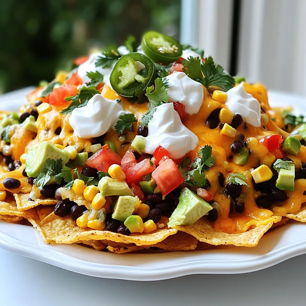 Loaded Veggie Nachos Flavorful and Easy Delight
