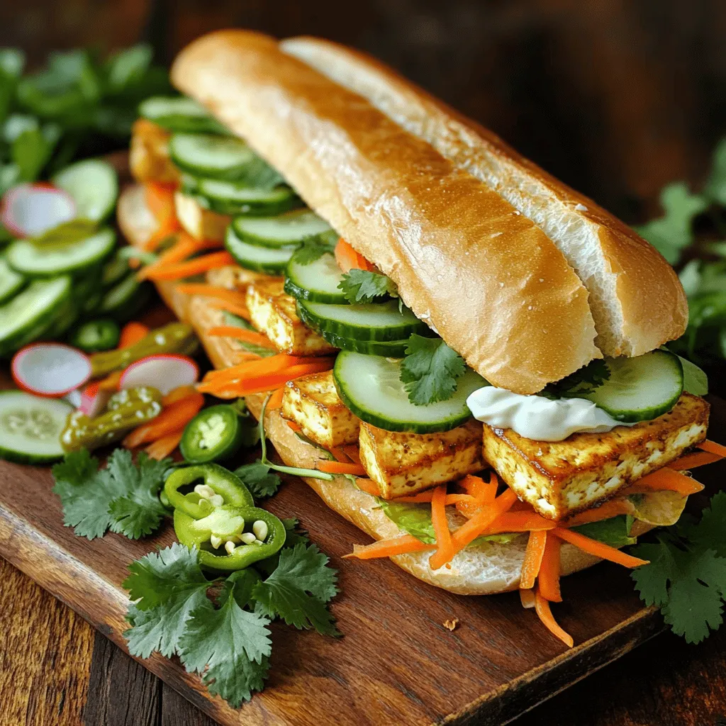 Tofu Banh Mi Fresh and Flavorful Sandwich Delight