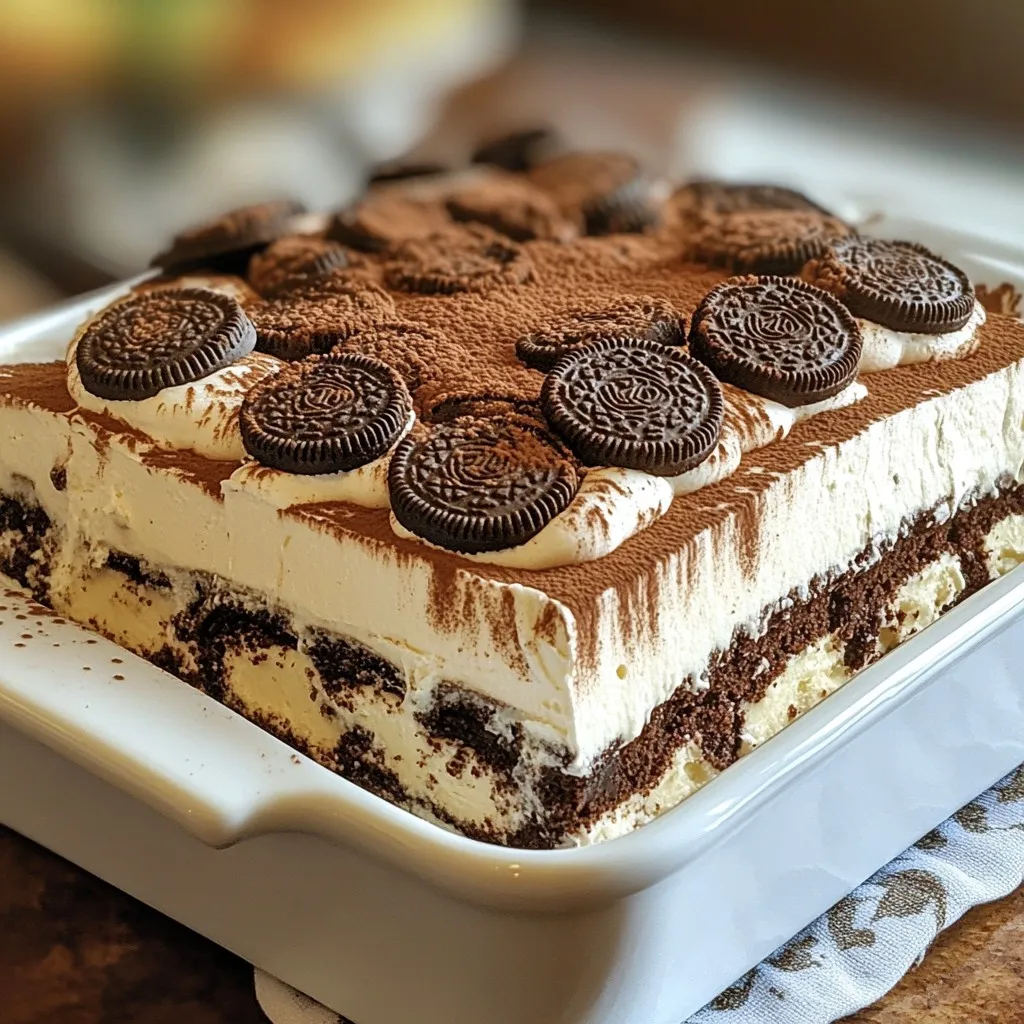 Mocha Oreo Icebox Cake Easy No-Bake Delight