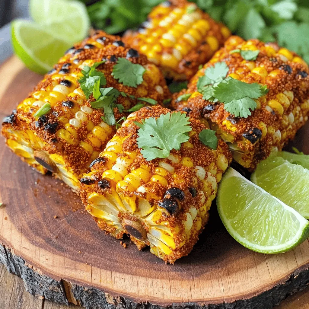 Air Fryer Corn Ribs with Chili Lime Flavor Burst