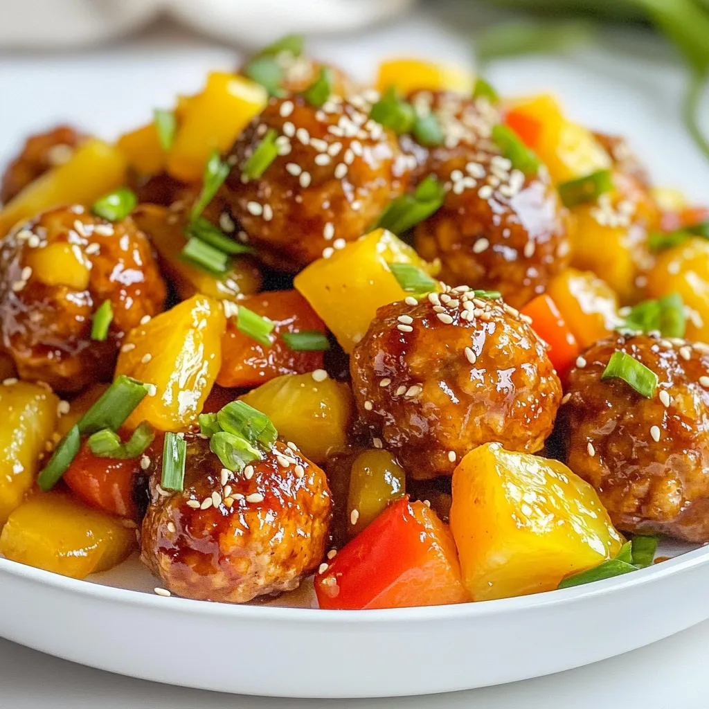 Savory Sweet and Sour Chicken Meatballs Recipe