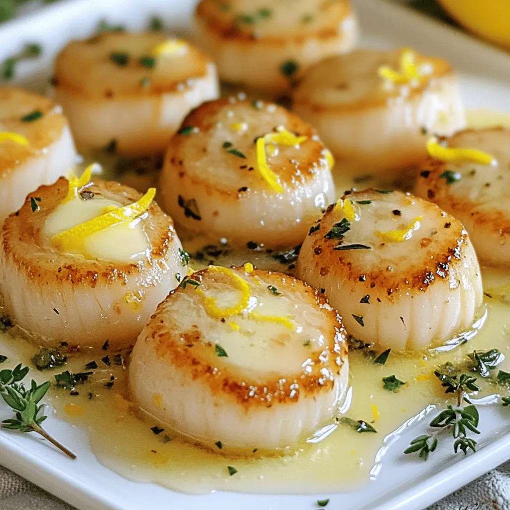 Buttery Lemon Garlic Scallops Flavorful and Simple Dish
