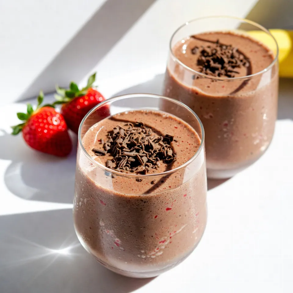 Chocolate Covered Strawberry Smoothie Sweet Treat