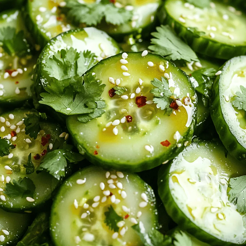 Spicy Sesame Cucumber Salad Fresh and Zesty Delight