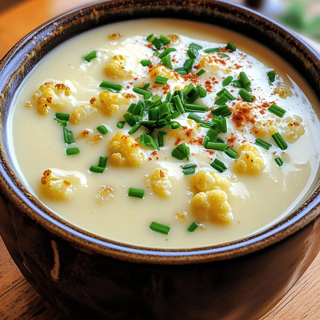 Creamy Roasted Cauliflower Soup Simple and Delicious