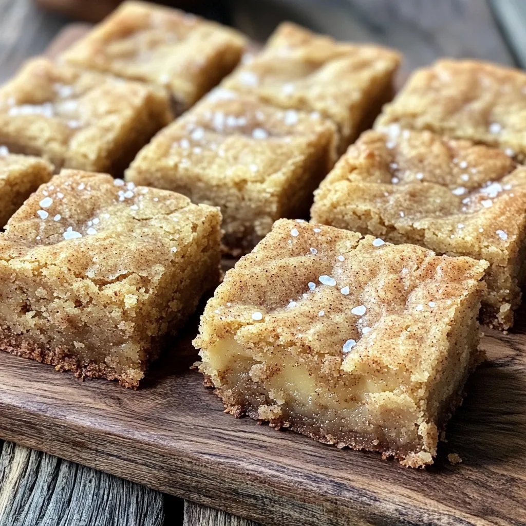 Brown Butter Snickerdoodle Blondies Easy and Delicious