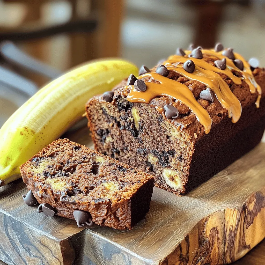 Chocolate Peanut Butter Banana Bread Deliciously Simple