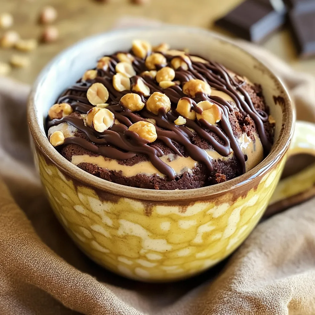 Chocolate Peanut Butter Mug Cake Quick and Easy Treat