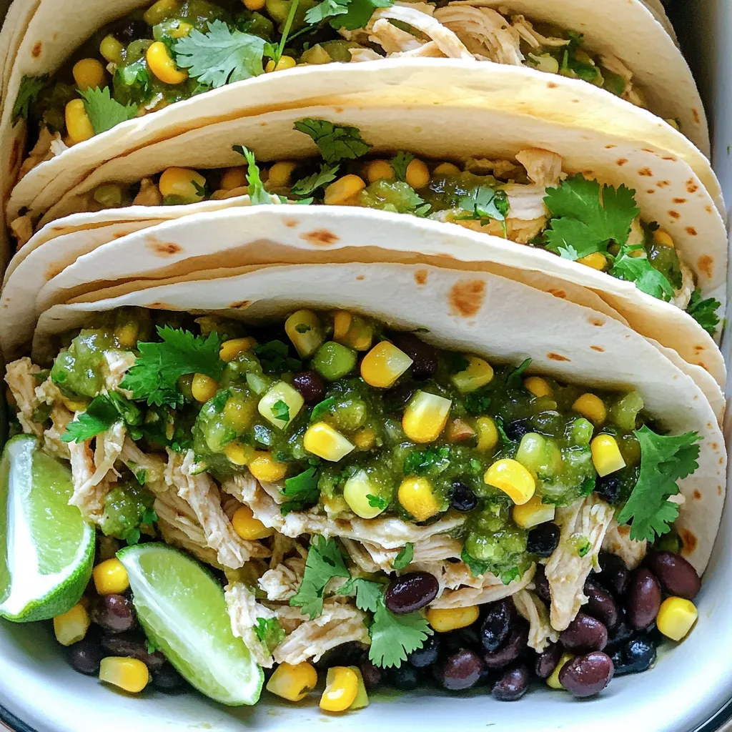 Savory Slow Cooker Salsa Verde Chicken Recipe