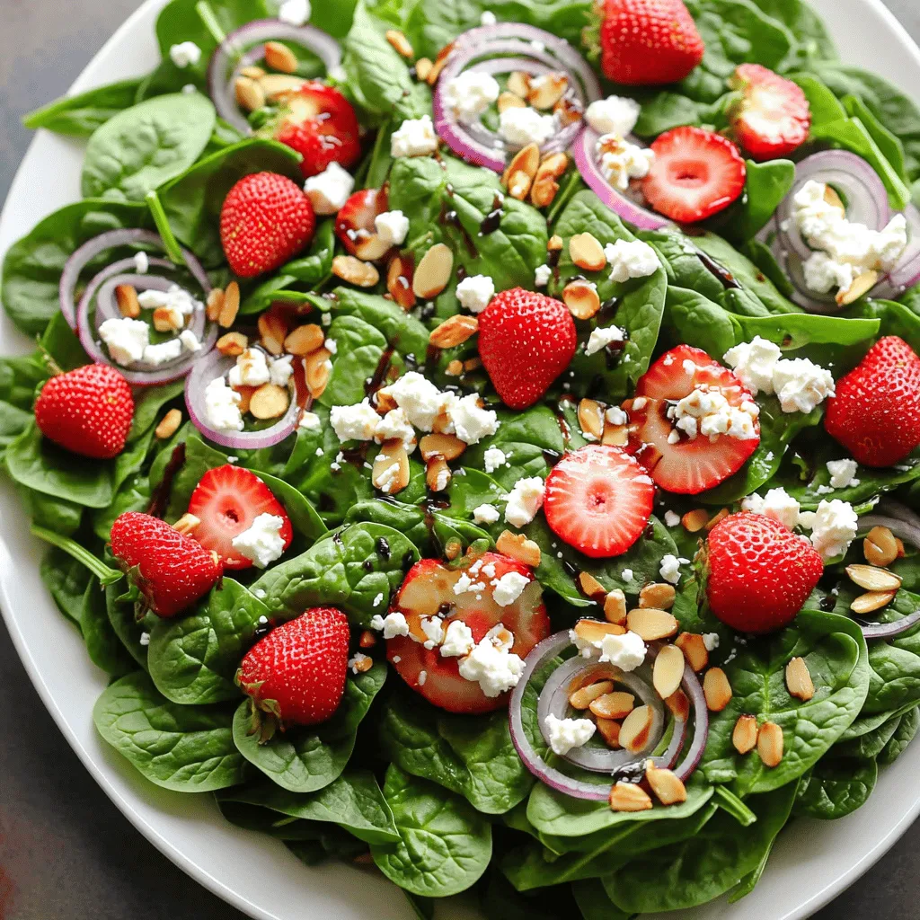 Spinach Strawberry Feta Salad Tasty and Fresh Delight