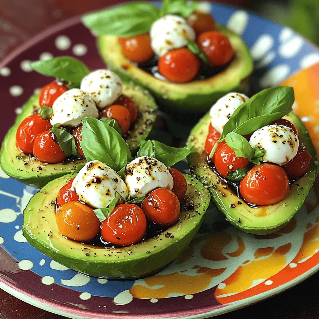 Caprese Stuffed Avocados Healthy and Flavorful Delight