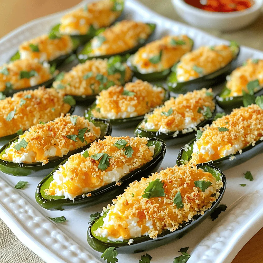 Baked Jalapeño Poppers Crispy and Flavorful Snack