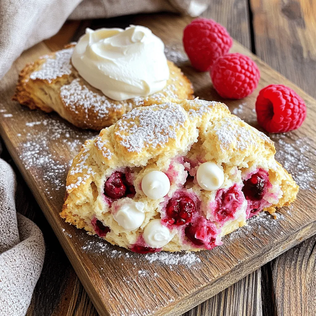 Raspberry White Chocolate Scones Flavorful and Easy Treat