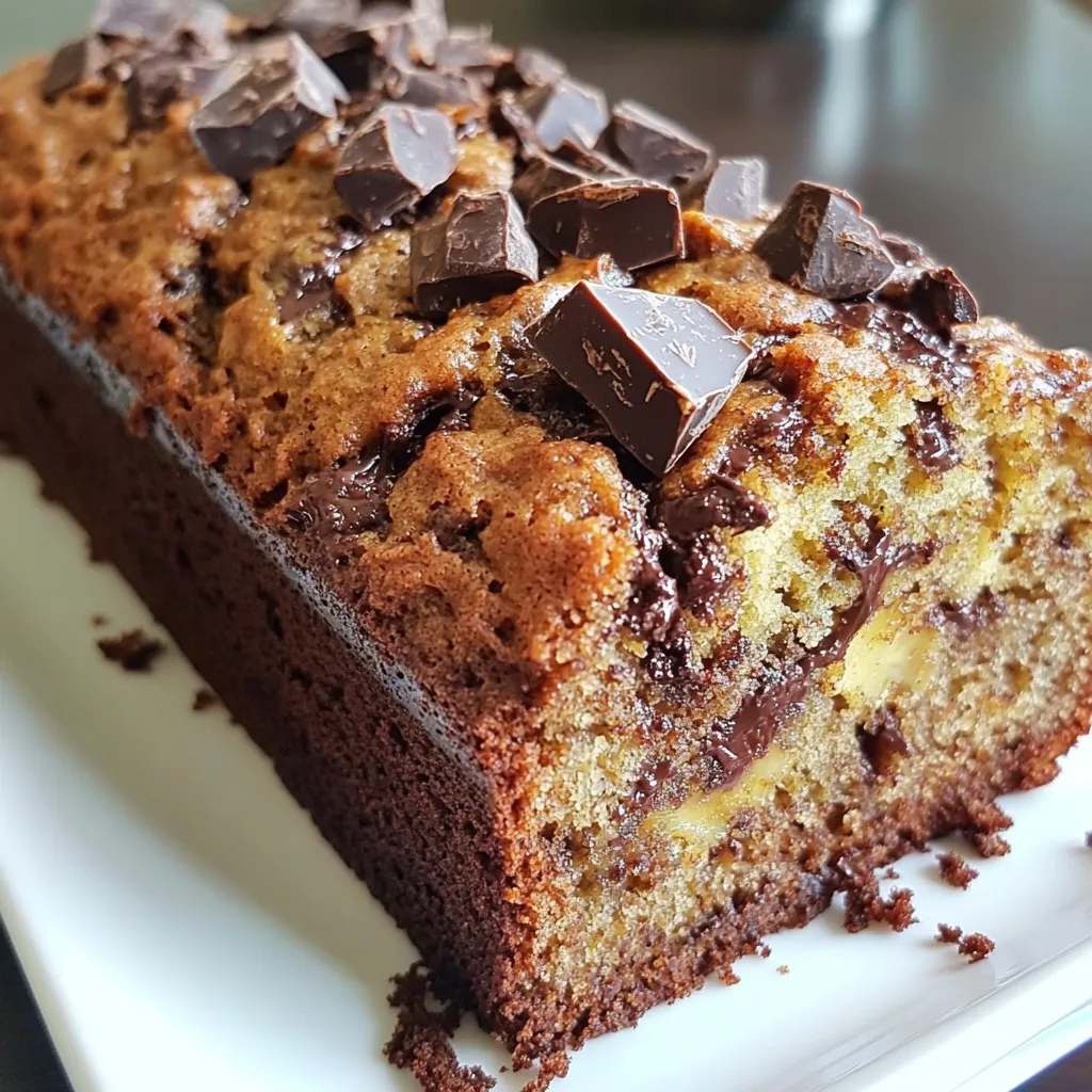 Chocolate Chunk Banana Bread Tasty and Simple Recipe