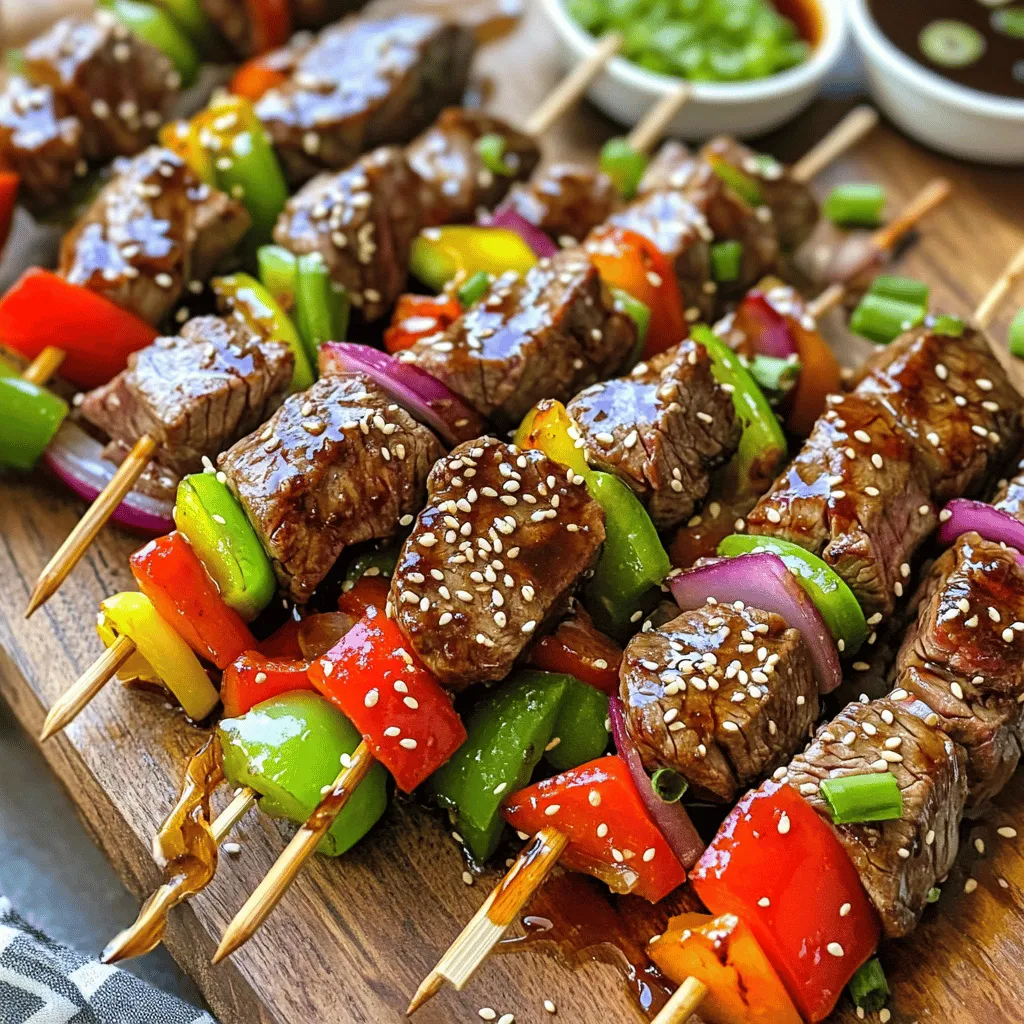 Teriyaki Steak Skewers Irresistible Grilled Delight
