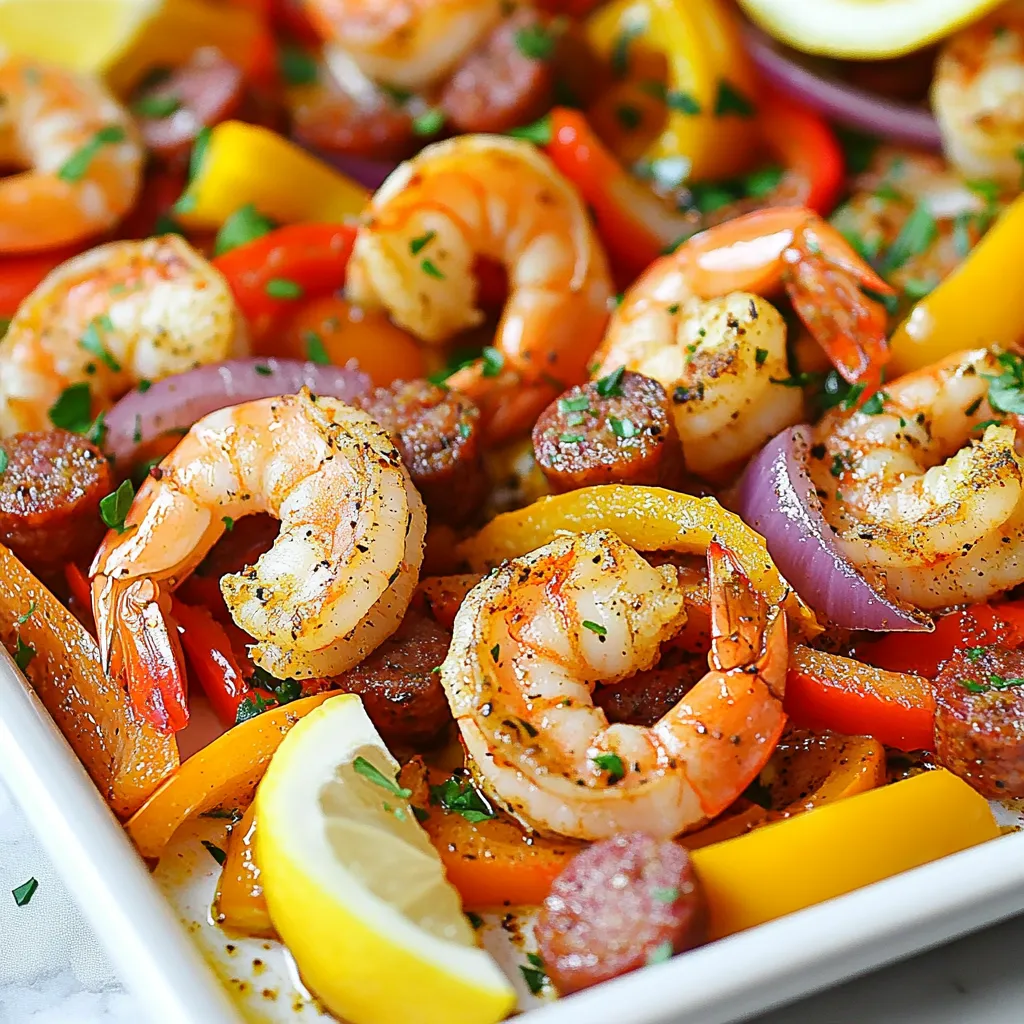 Sheet Pan Cajun Shrimp and Sausage Flavor Boost