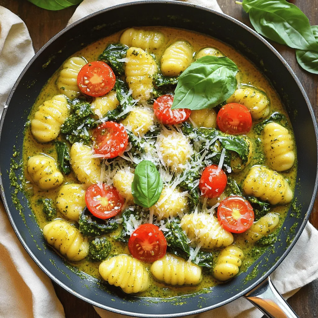 Creamy Pesto Gnocchi Skillet Flavorful Dinner Treat