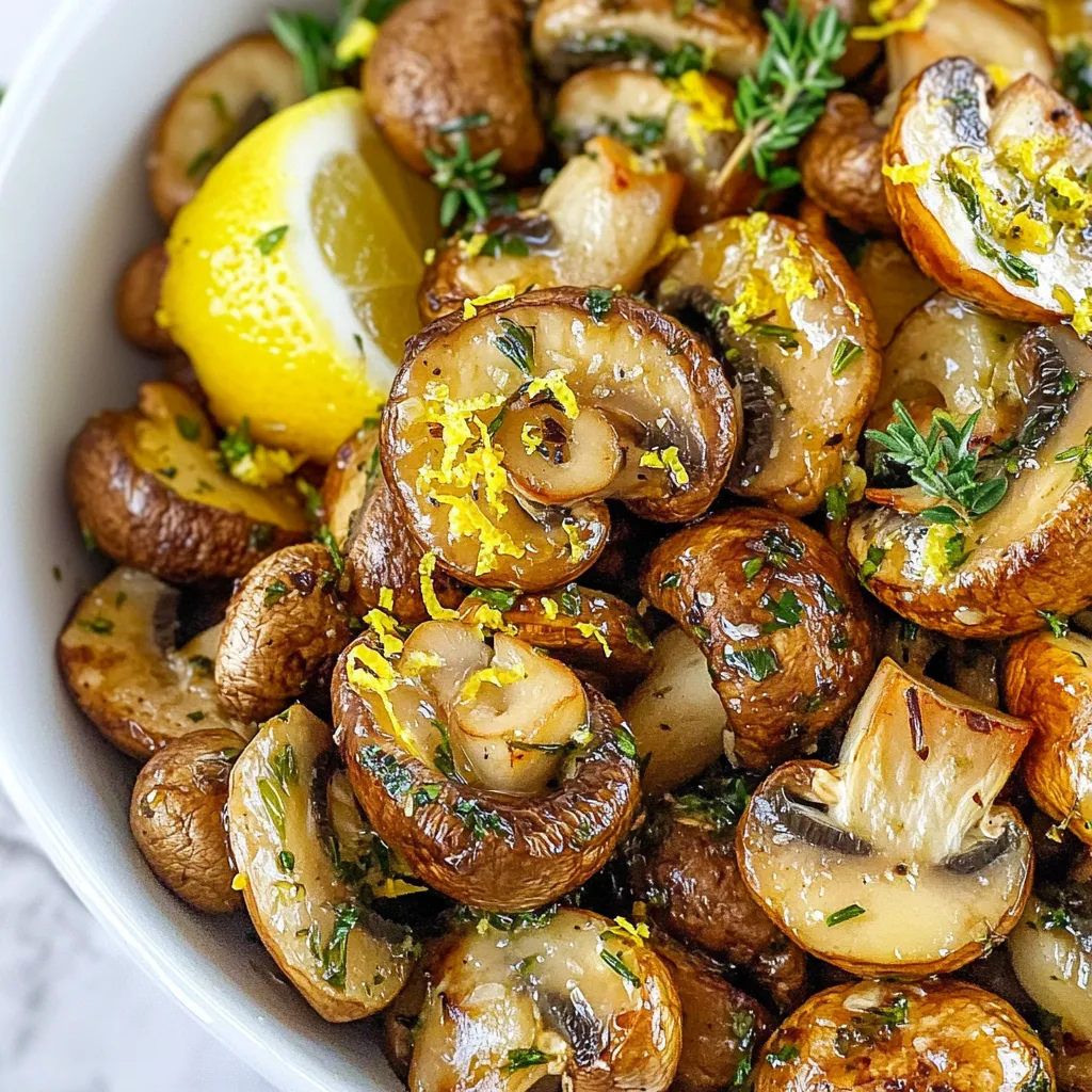 Garlic Herb Roasted Mushrooms Flavorful Side Dish