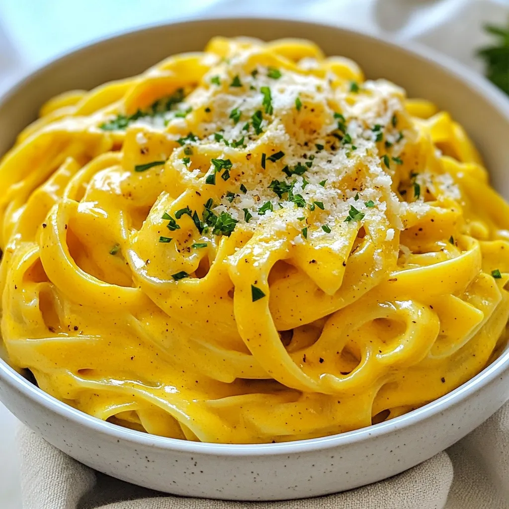 Creamy Pumpkin Alfredo Pasta Rich and Flavorful Dish