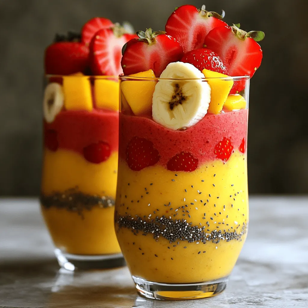 Strawberry Mango Smoothie Refreshing and Nutritious Drink