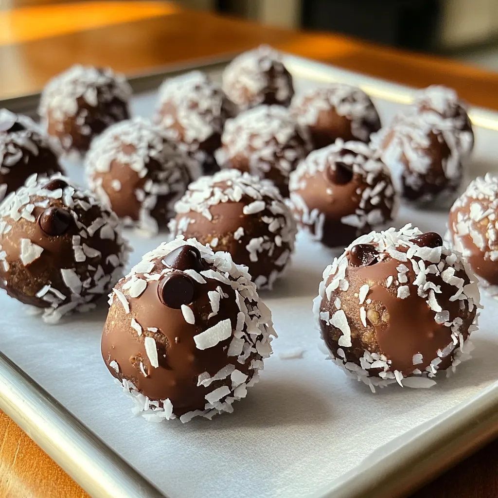 Coconut Chocolate Energy Balls Easy Healthy Snack